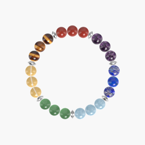 Aquamarine, Lapis Lazuli, Amethyst and more Gemstone Bracelet