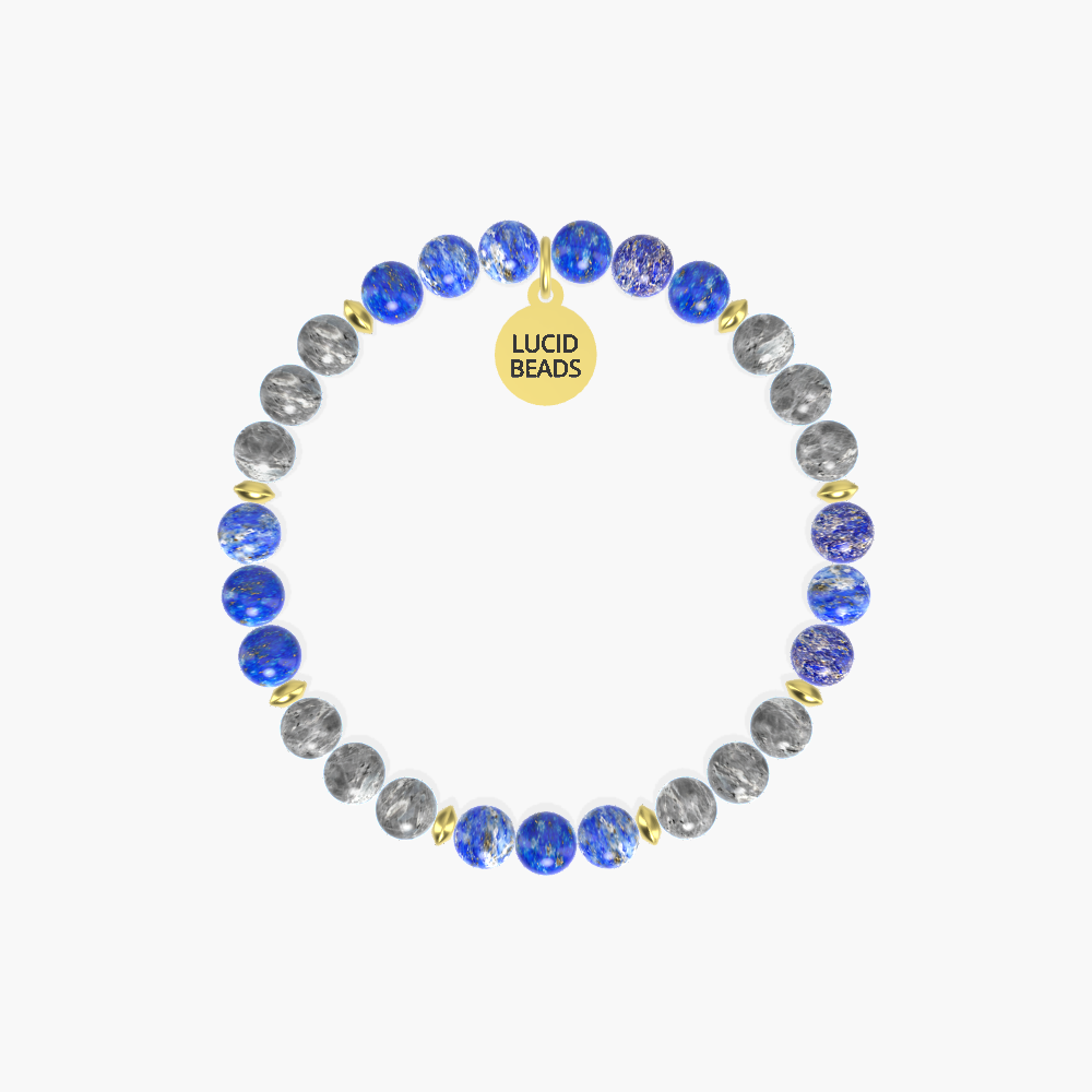 Intuition Enhancer - Lapis Lazuli and Labradorite Bracelet