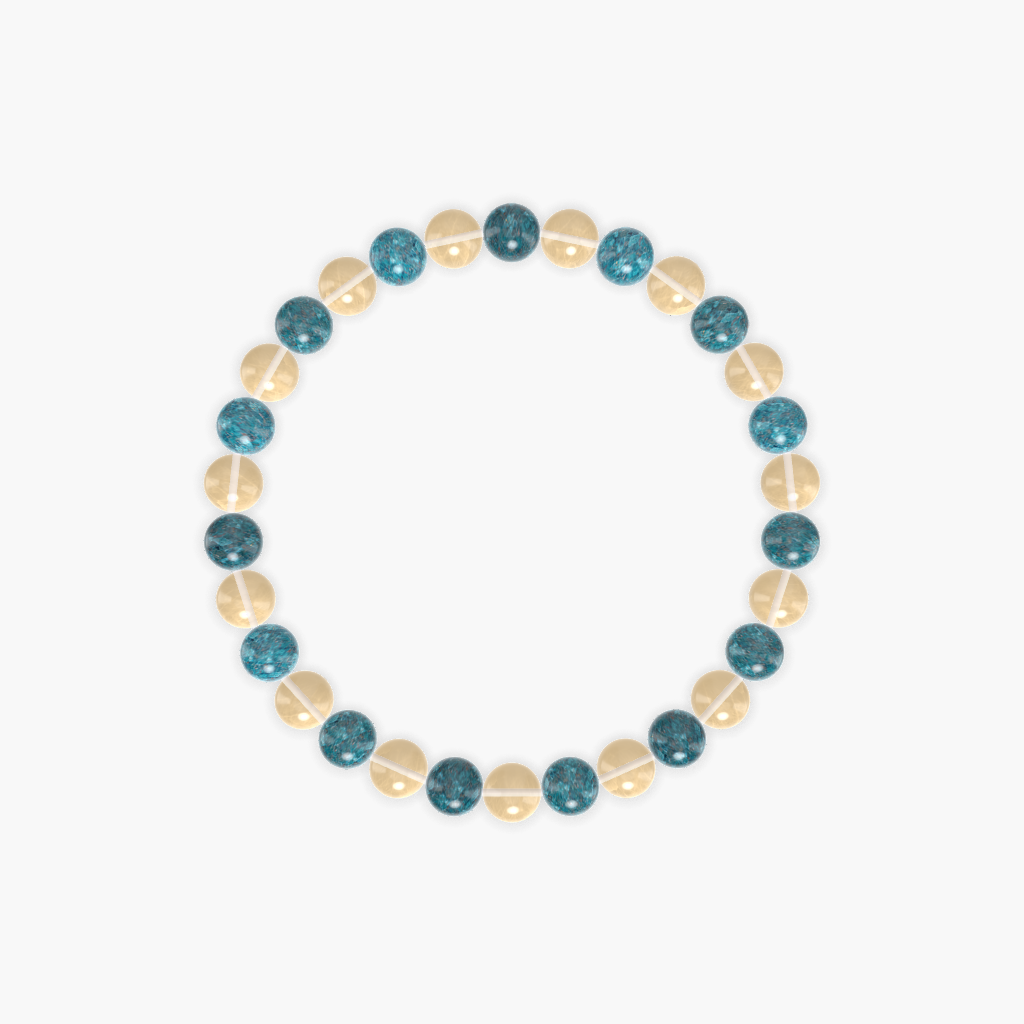 Citrine and Apatite Bracelet