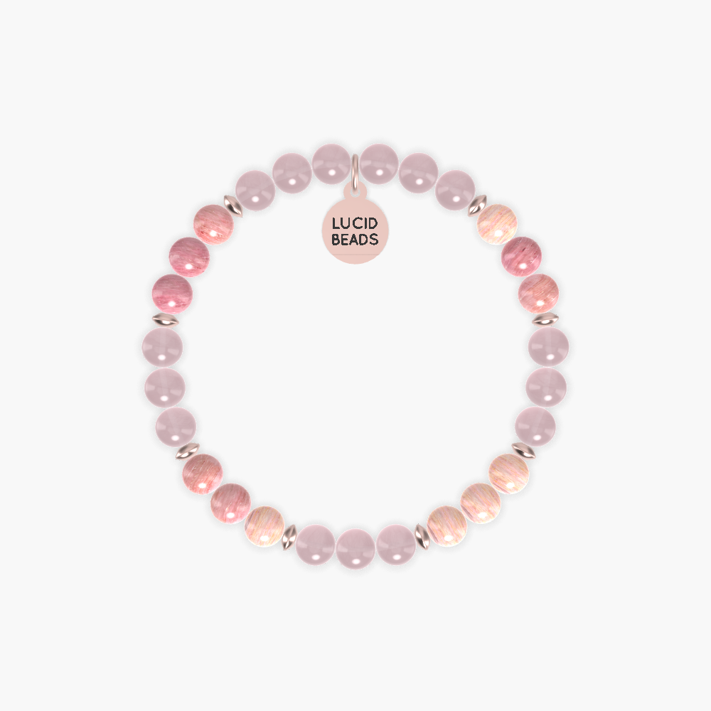 Rose Quartz and Rhodonite Bracelet