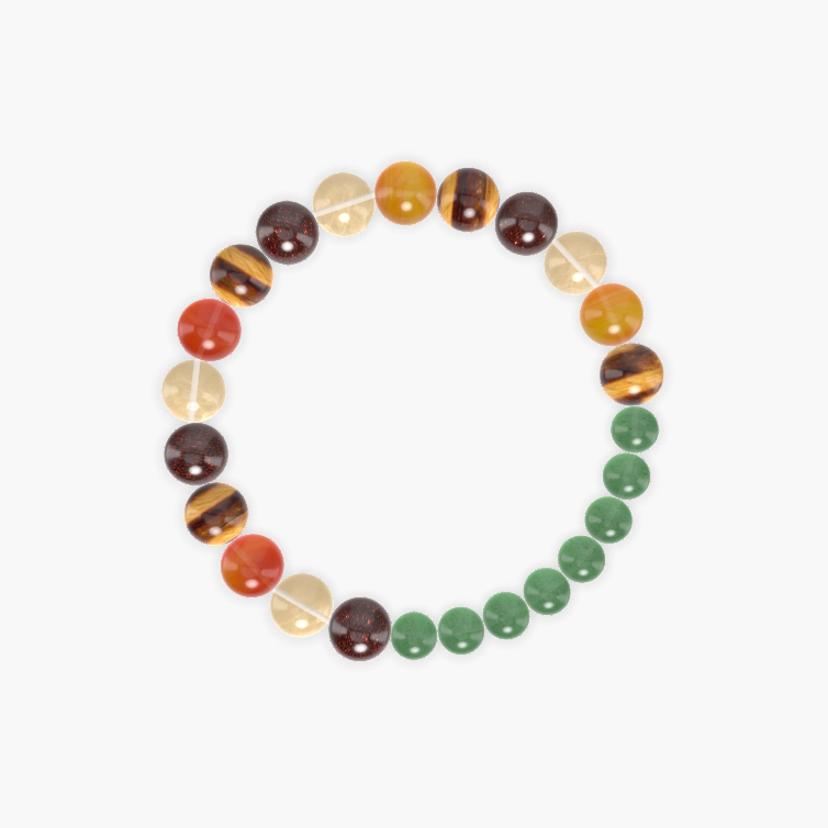 Aventurine, Tiger Eye, Carnelian and more Gemstone Bracelet