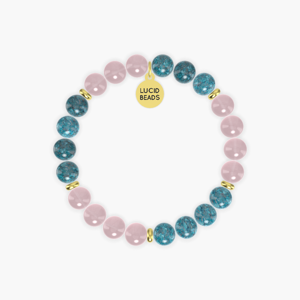 Apatite and Rose Quartz Bracelet