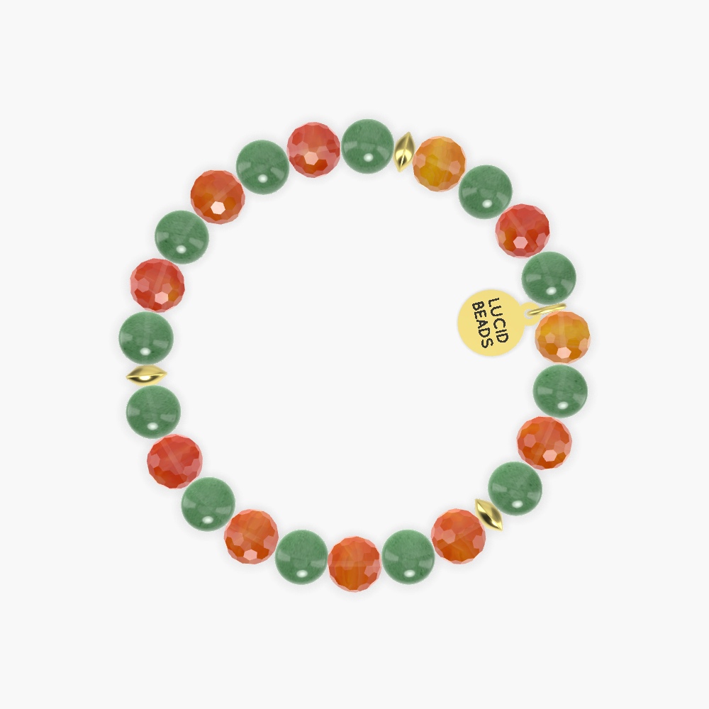 Aventurine and Carnelian Bracelet