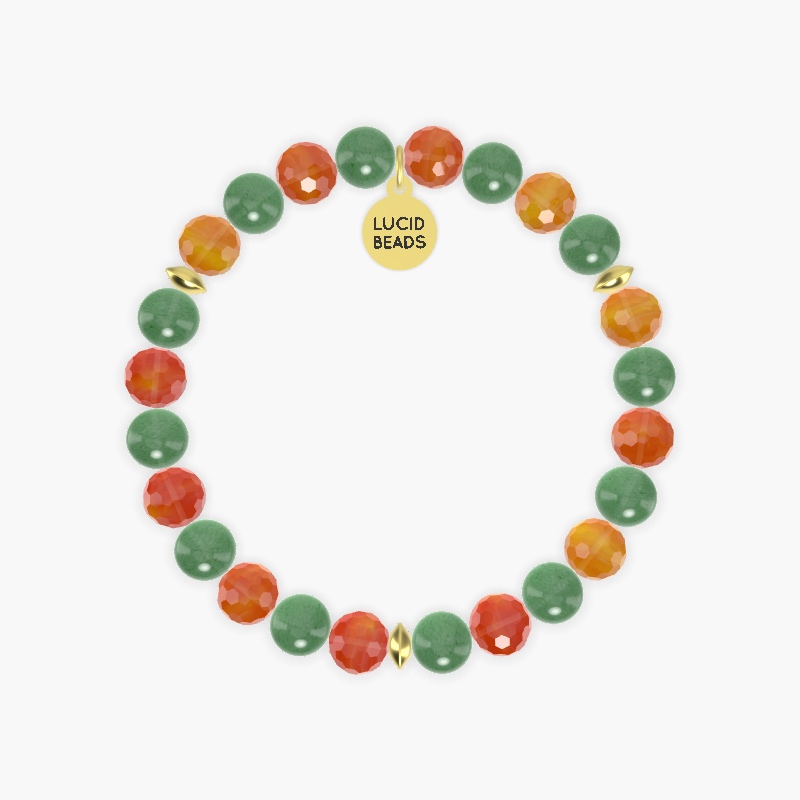 Aventurine and Carnelian Bracelet
