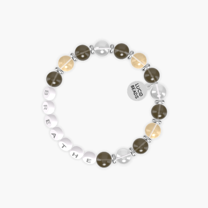Smoky Quartz, Clear Quartz and Citrine Bracelet