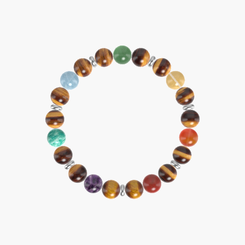 Tiger Eye, Red Jasper, Carnelian and more Gemstone Bracelet