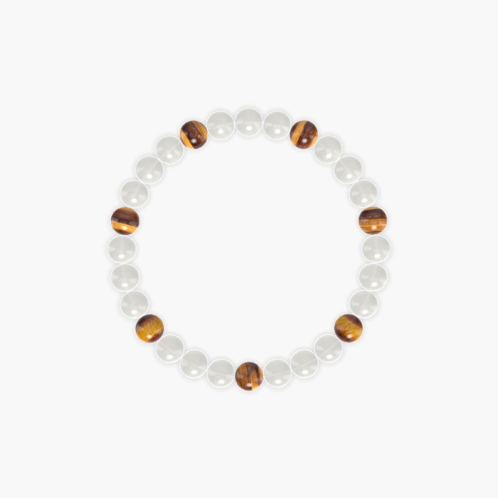 Moonstone and Tiger Eye Bracelet