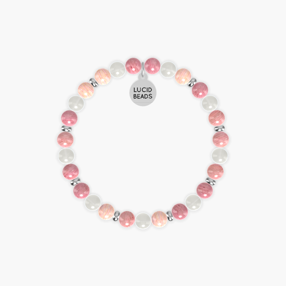 Rhodonite and Moonstone Bracelet