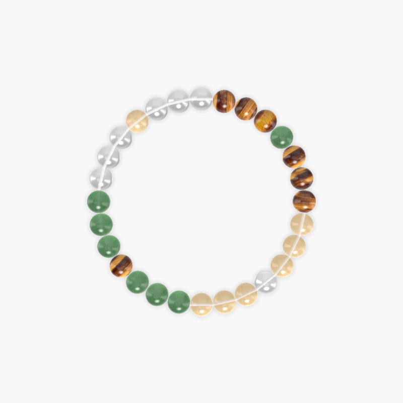 Citrine, Clear Quartz, Tiger Eye and more Gemstone Bracelet