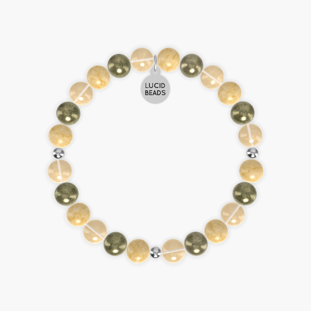 Solar Plexus Chakra - Citrine, Pyrite and Yellow Jade Bracelet