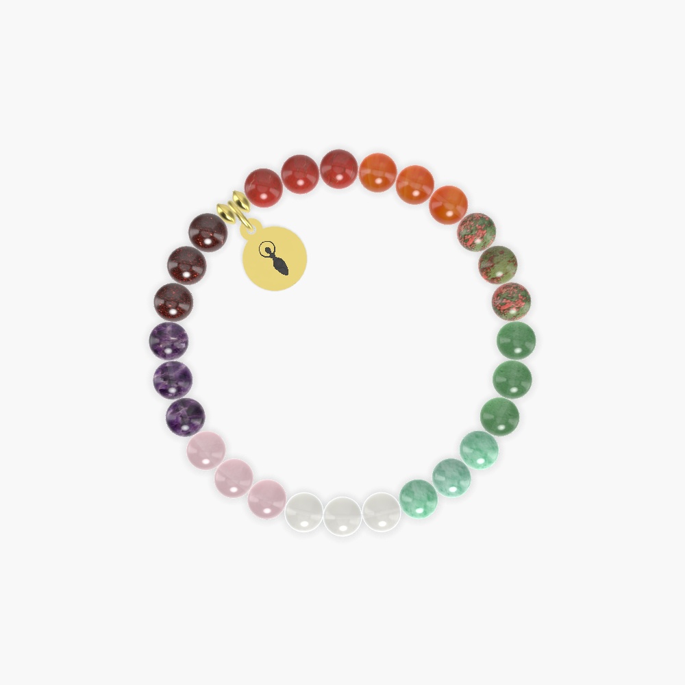Moonstone, Green Jade, Aventurine and more Gemstone Bracelet