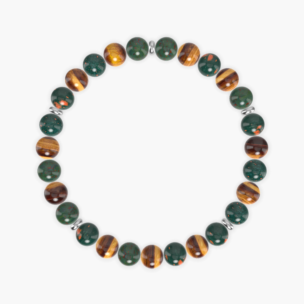 Bloodstone and Tiger Eye Bracelet
