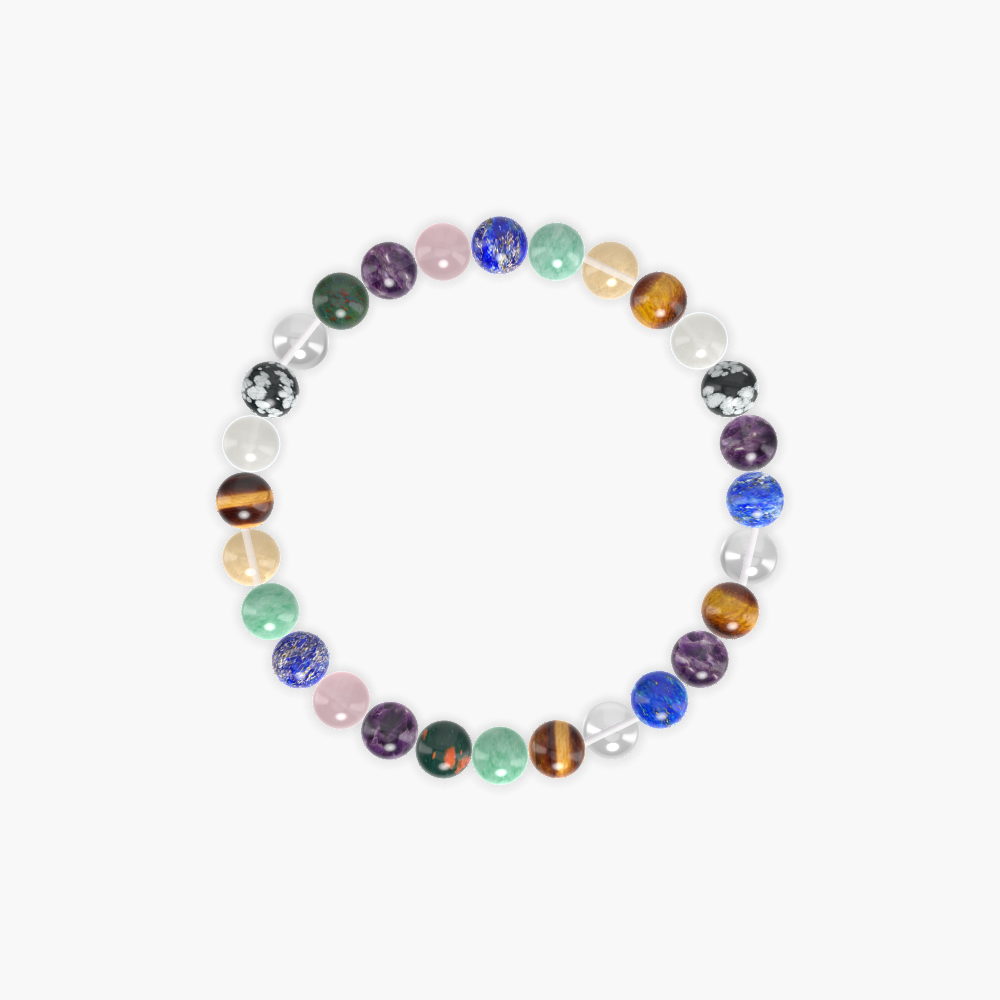 Tiger Eye, Lapis Lazuli, Amethyst and more Gemstone Bracelet