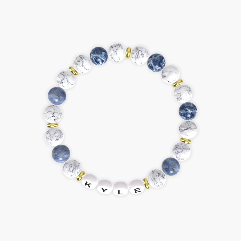 Howlite and Sodalite Bracelet