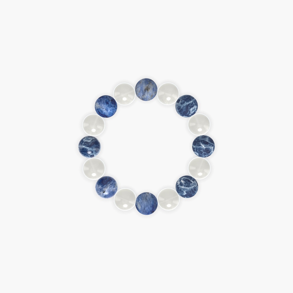 Sodalite and Moonstone Bracelet