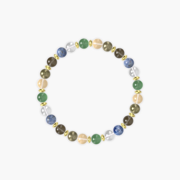 Citrine, Aventurine, Clear Quartz and more Gemstone Bracelet