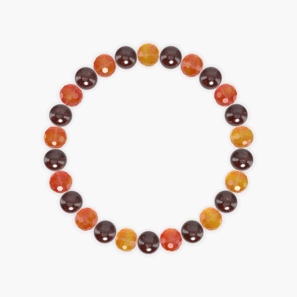Garnet and Carnelian Bracelet