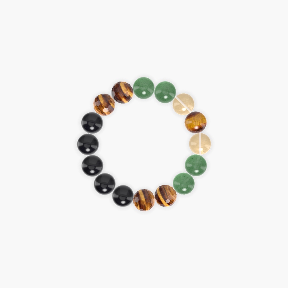 Tiger Eye, Black Obsidian, Aventurine and more Gemstone Bracelet