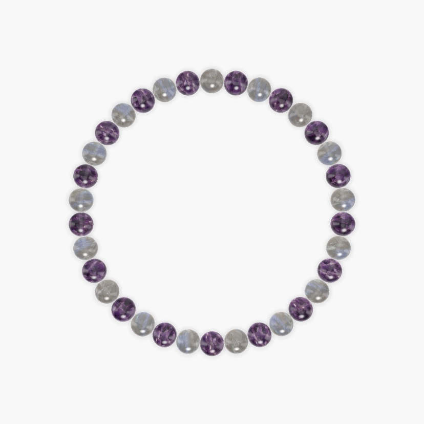Intuitive Harmony - Amethyst and Labradorite Bracelet
