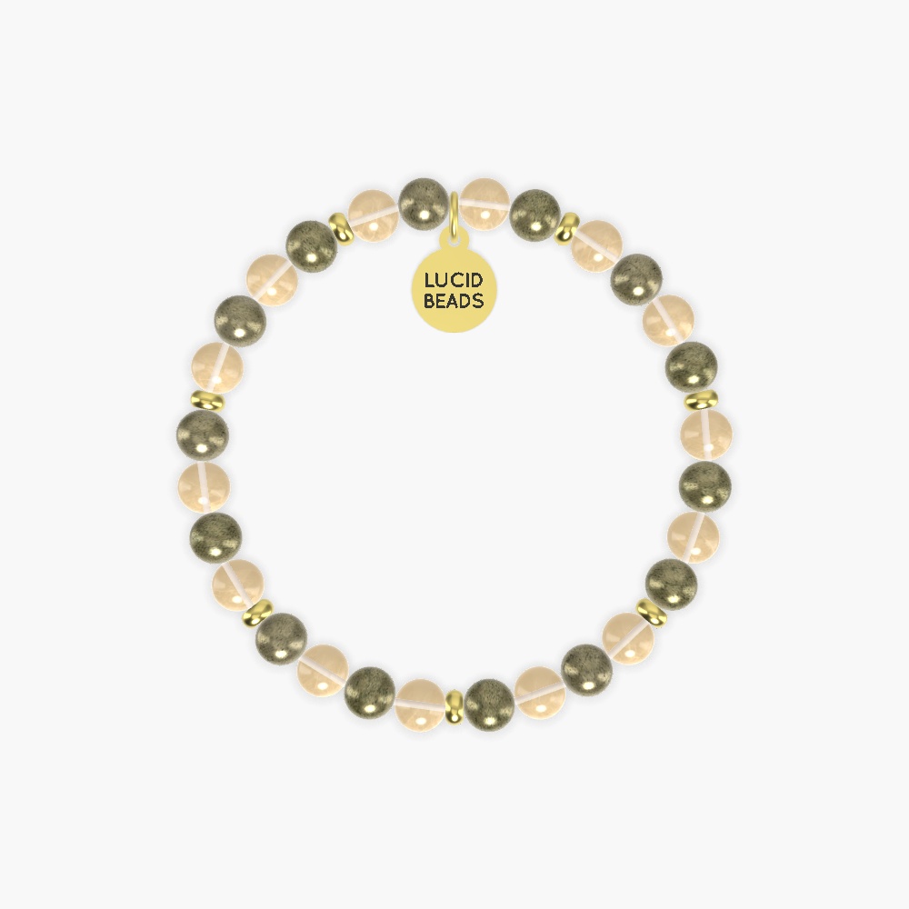 Lucky Radiance - Pyrite and Citrine Bracelet