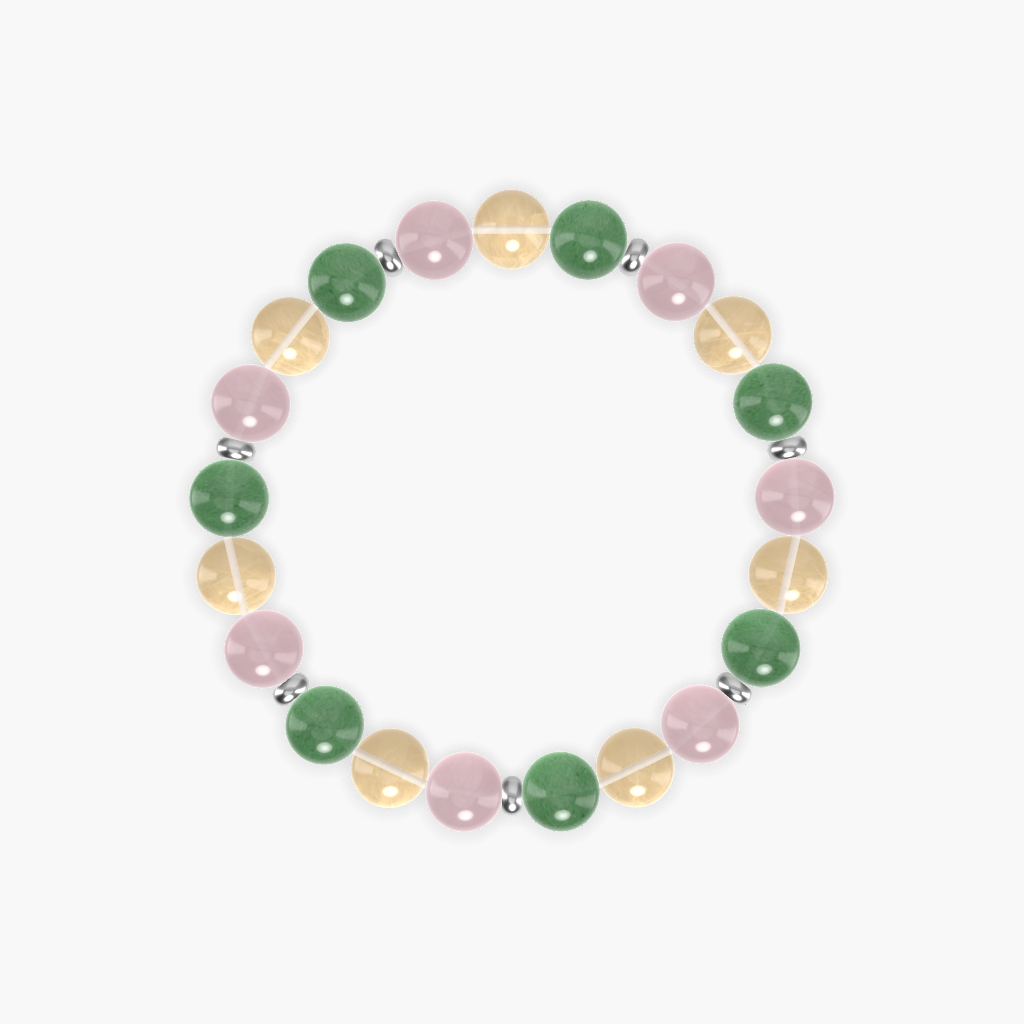 Aventurine, Citrine and Rose Quartz Bracelet