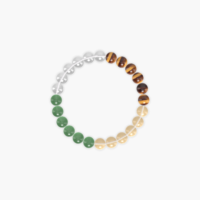 Citrine, Tiger Eye, Clear Quartz and more Gemstone Bracelet