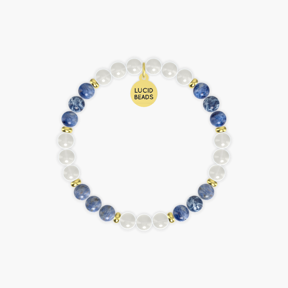 Moonstone and Sodalite Bracelet
