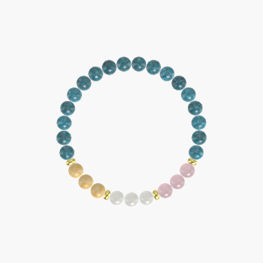 Apatite, Moonstone, Rose Quartz and more Gemstone Bracelet