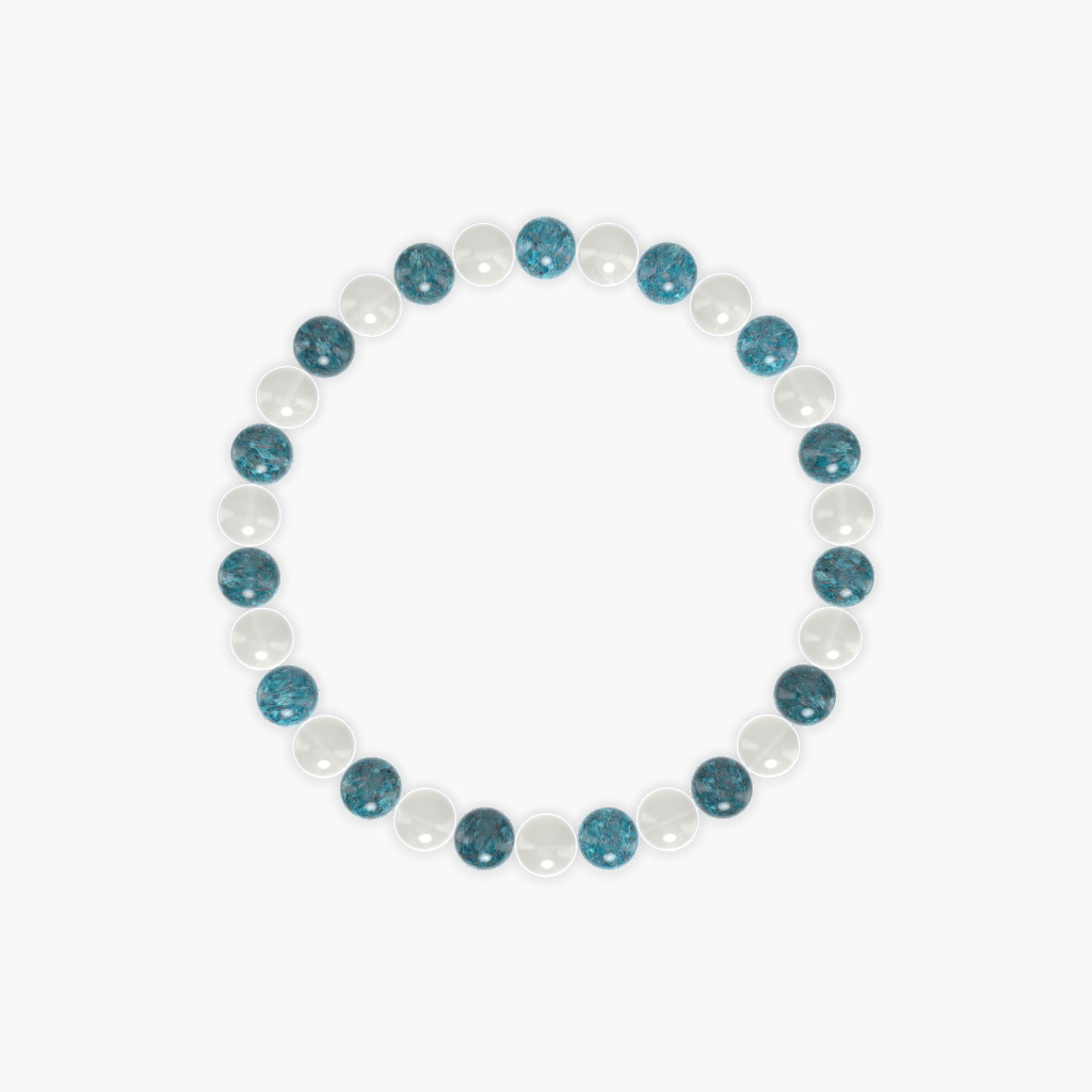 Moonstone and Apatite Bracelet