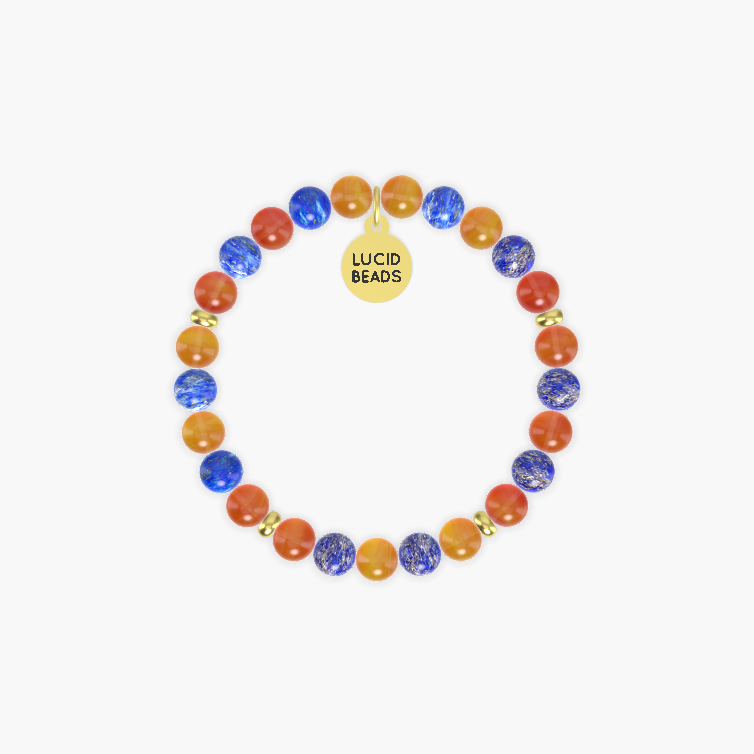 Carnelian and Lapis Lazuli Bracelet