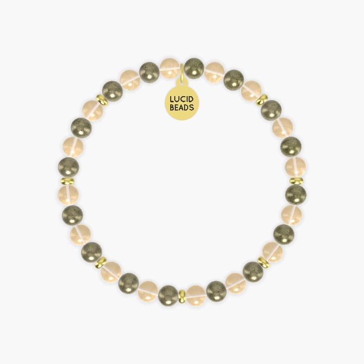 Golden Fortune Bloom - Citrine and Pyrite Bracelet