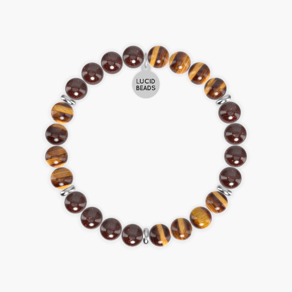 Tiger Eye and Garnet Bracelet