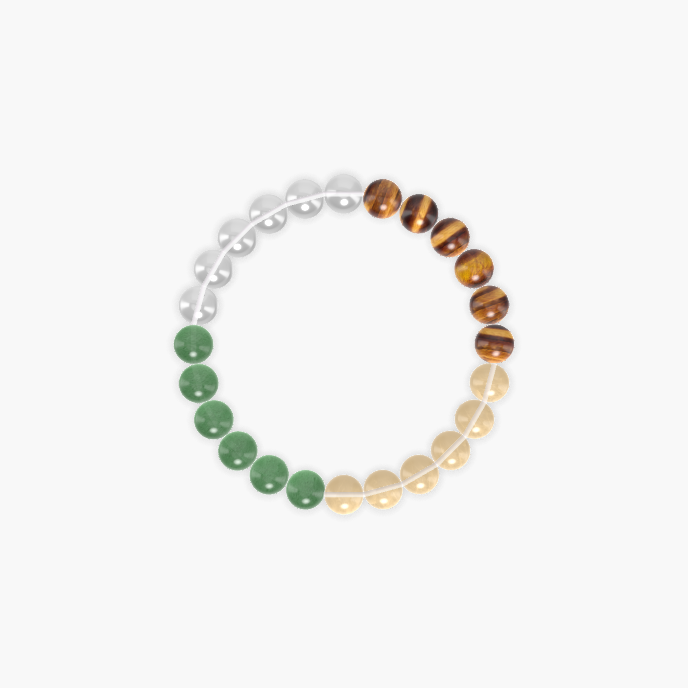 Citrine, Tiger Eye, Clear Quartz and more Gemstone Bracelet
