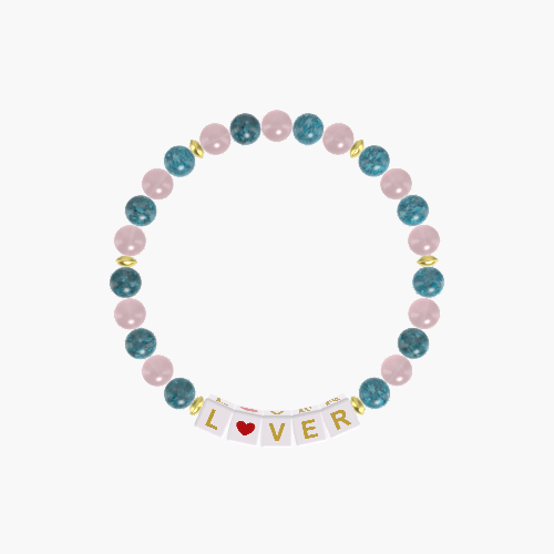 Apatite and Rose Quartz Bracelet