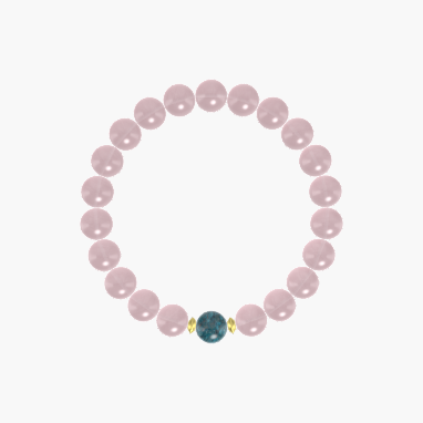 Rose Quartz and Apatite Bracelet