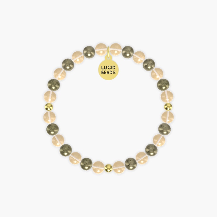 Citrine and Pyrite Bracelet