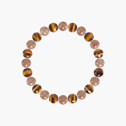 Sunstone and Tiger Eye Bracelet