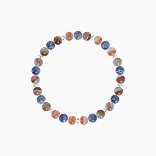 Sardonyx and Sodalite Bracelet
