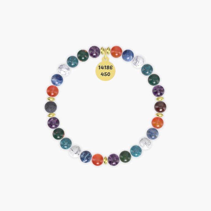 Amethyst, Bloodstone, Apatite and more Gemstone Bracelet
