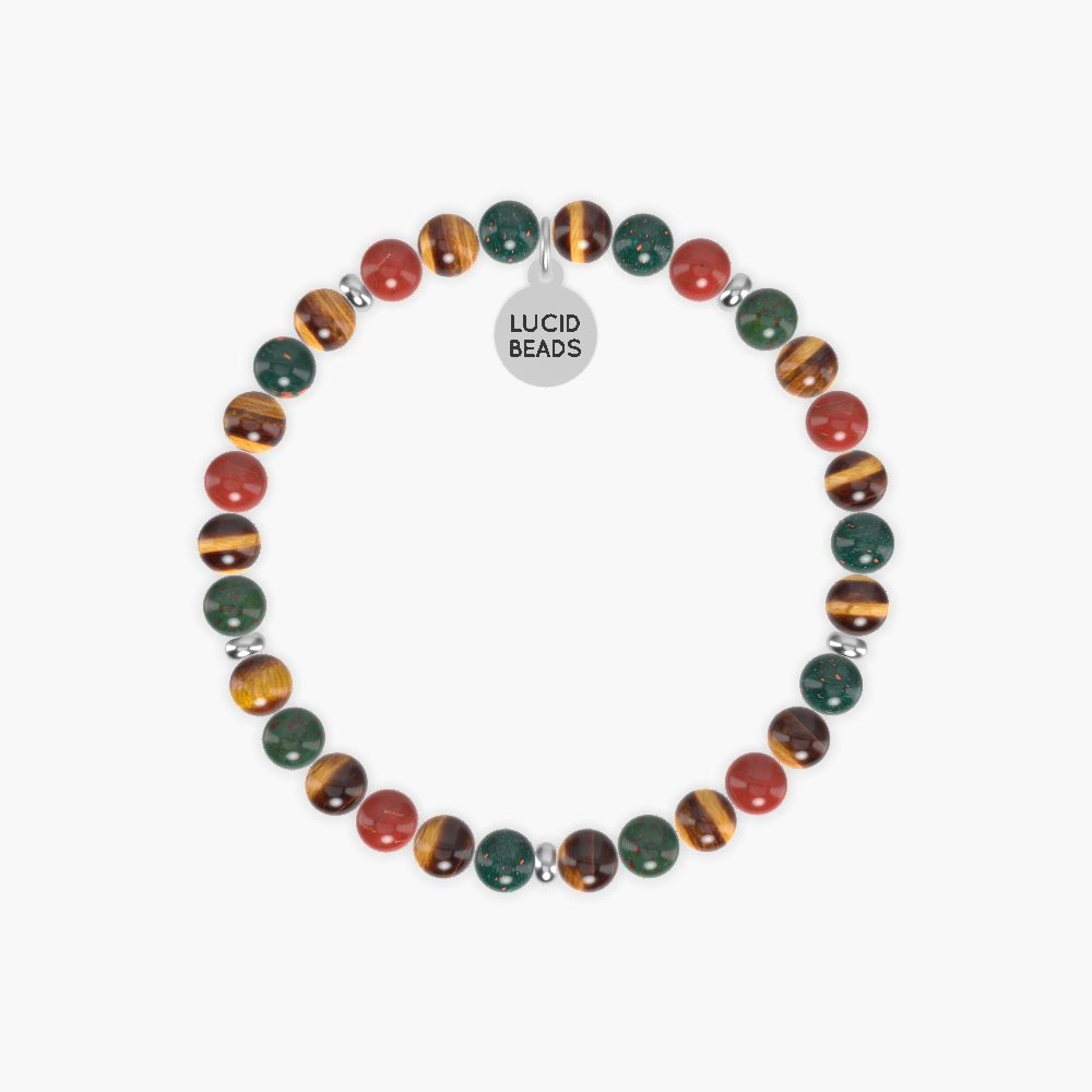 Tiger Eye, Bloodstone and Red Jasper Bracelet