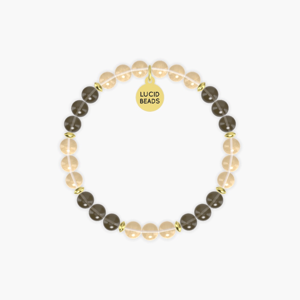Citrine and Smoky Quartz Bracelet