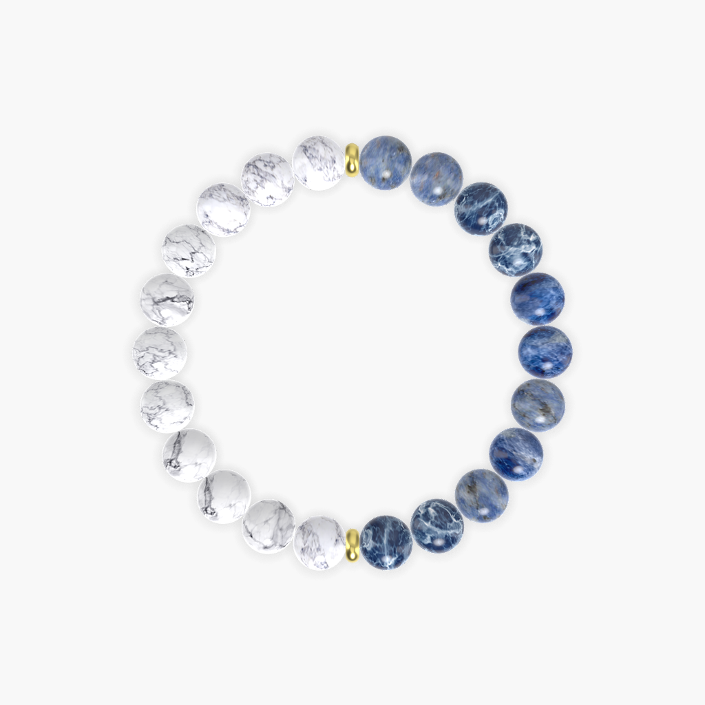 Sodalite and Howlite Bracelet
