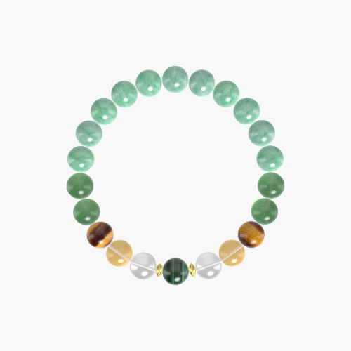 Green Jade, Aventurine, Clear Quartz and more Gemstone Bracelet