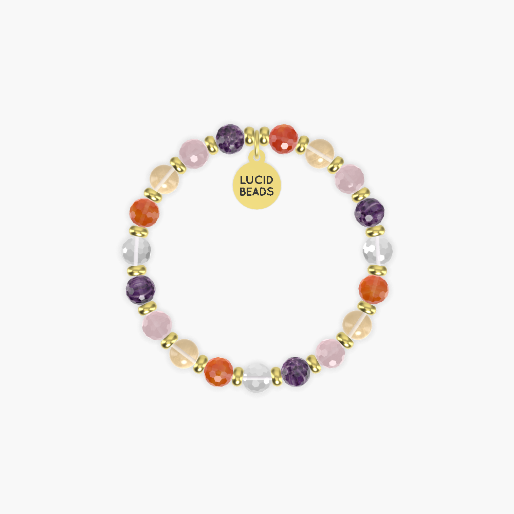 Amethyst, Rose Quartz, Citrine and more Gemstone Bracelet