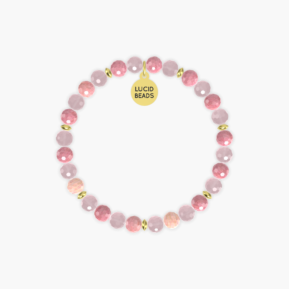 Rose Quartz and Rhodonite Bracelet