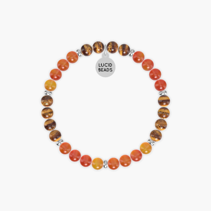 Carnelian and Tiger Eye Bracelet