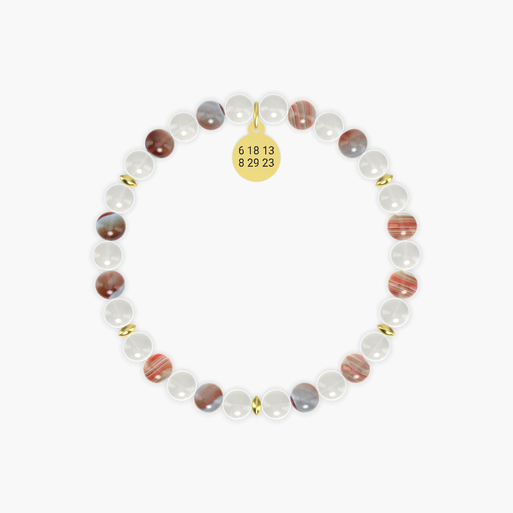 Moonstone and Sardonyx Bracelet