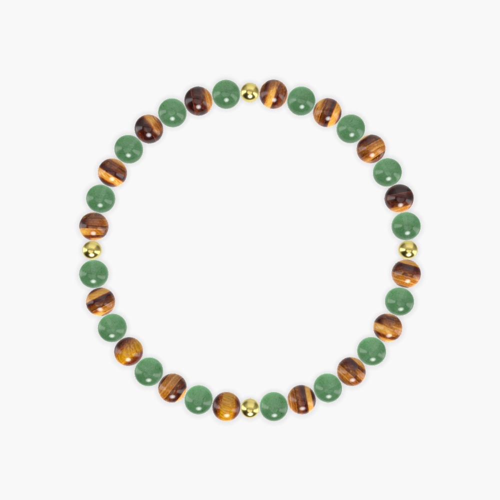 Aventurine and Tiger Eye Bracelet