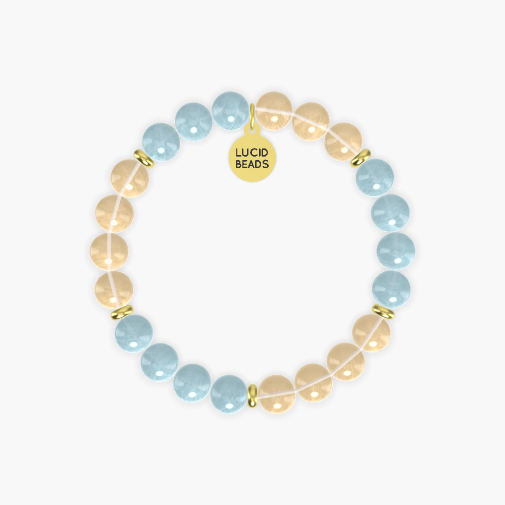 Citrine and Aquamarine Bracelet