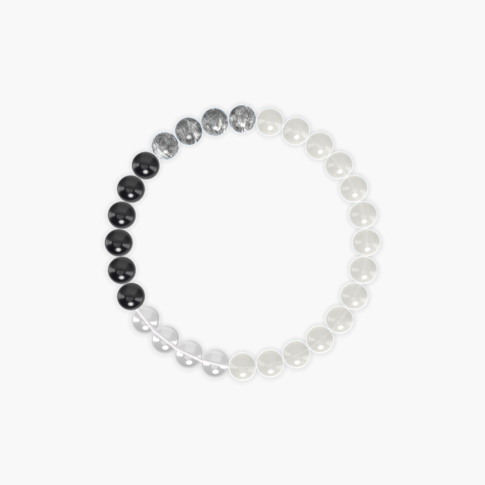 Moonstone, Black Tourmaline, Labradorite and more Gemstone Bracelet